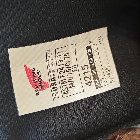 Red Wing Dynaforce Men's 6-Inch Waterproof Safety Toe Leather Work Boot 4215 - Picture 8 of 12